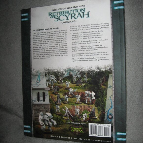Warmachine RPG Softcover Book Retribution of Scyrah Command 2409A6 - Picture 2 of 9